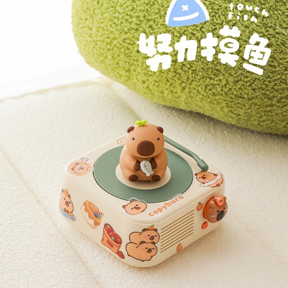 【愛戀花草】卡皮巴拉藍芽音響喇叭 (四款可愛造型、立體環繞音響、D008)-細節圖2