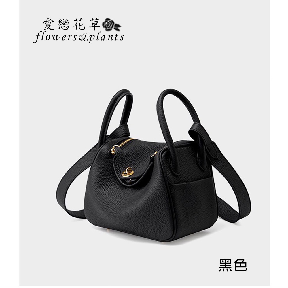 【愛戀花草】真皮時尚手提斜背包 (迷你小包、琳迪包款、頂級小牛皮、男女適用、低調奢華、簡單無LOGO、F007)-細節圖3