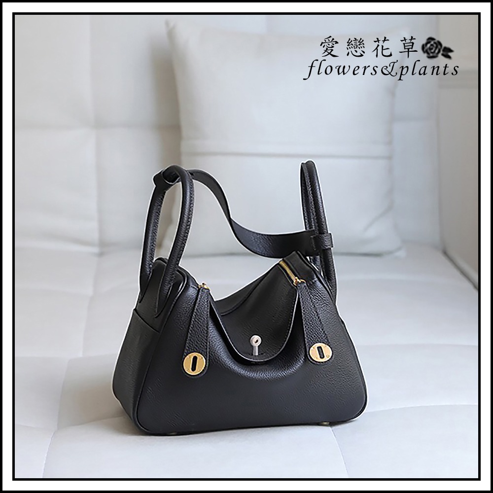 【愛戀花草】真皮時尚手提肩背包 (琳迪包款、頂級小牛皮、男女適用、低調奢華無LOGO、F008)-細節圖3