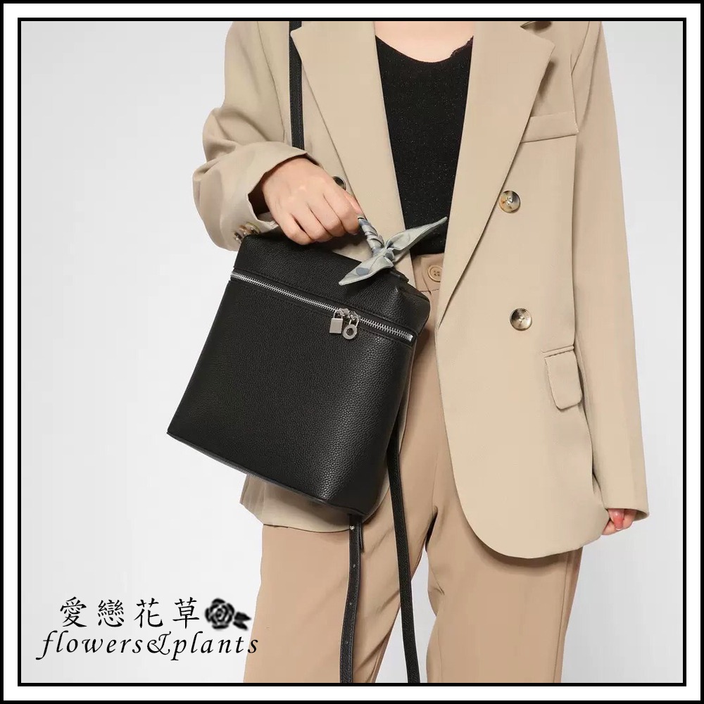 【愛戀花草】真皮雙肩迷你後背包 (白色/黑色、頂級小牛皮、低調奢華、簡單無LOGO、F011)-細節圖3