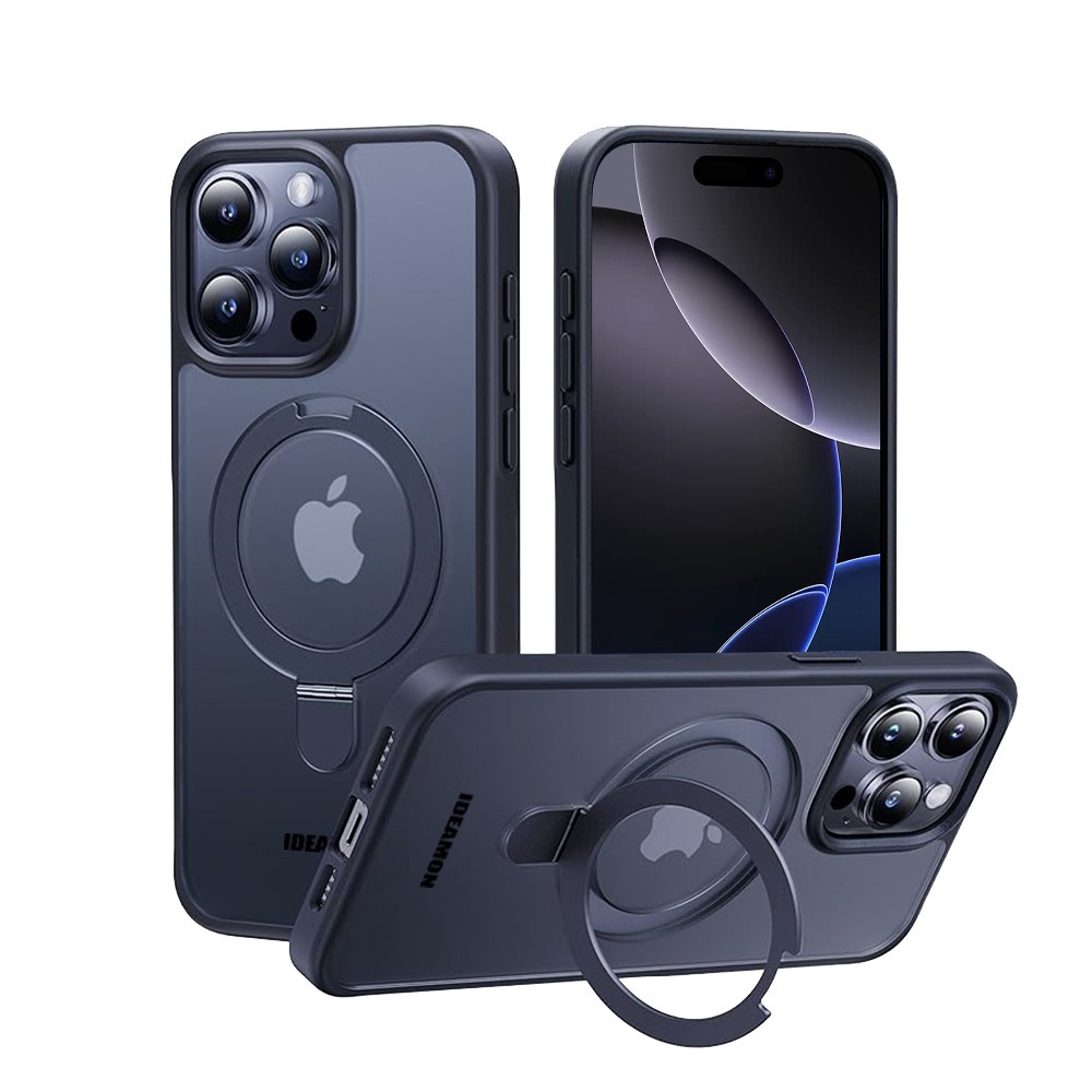 IDEAMON 怪獸選物 磁吸支架防摔手機殼 (MagSafe專用) 黑色 (IPhone 15系列)-規格圖11
