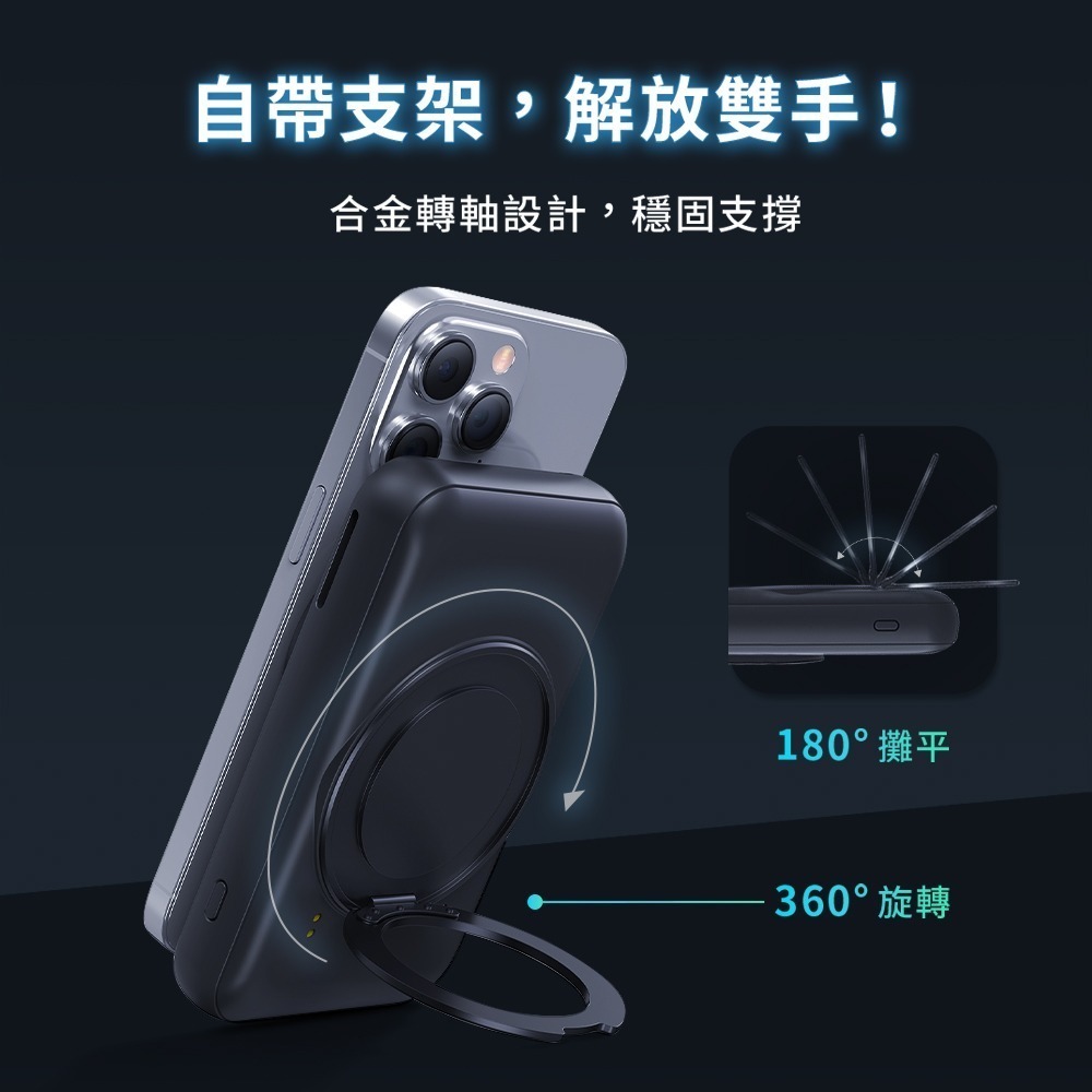 【怪獸選物IDEAMON】MagCold凍能充3in1無線磁吸行動充電座-固態電芯-細節圖9