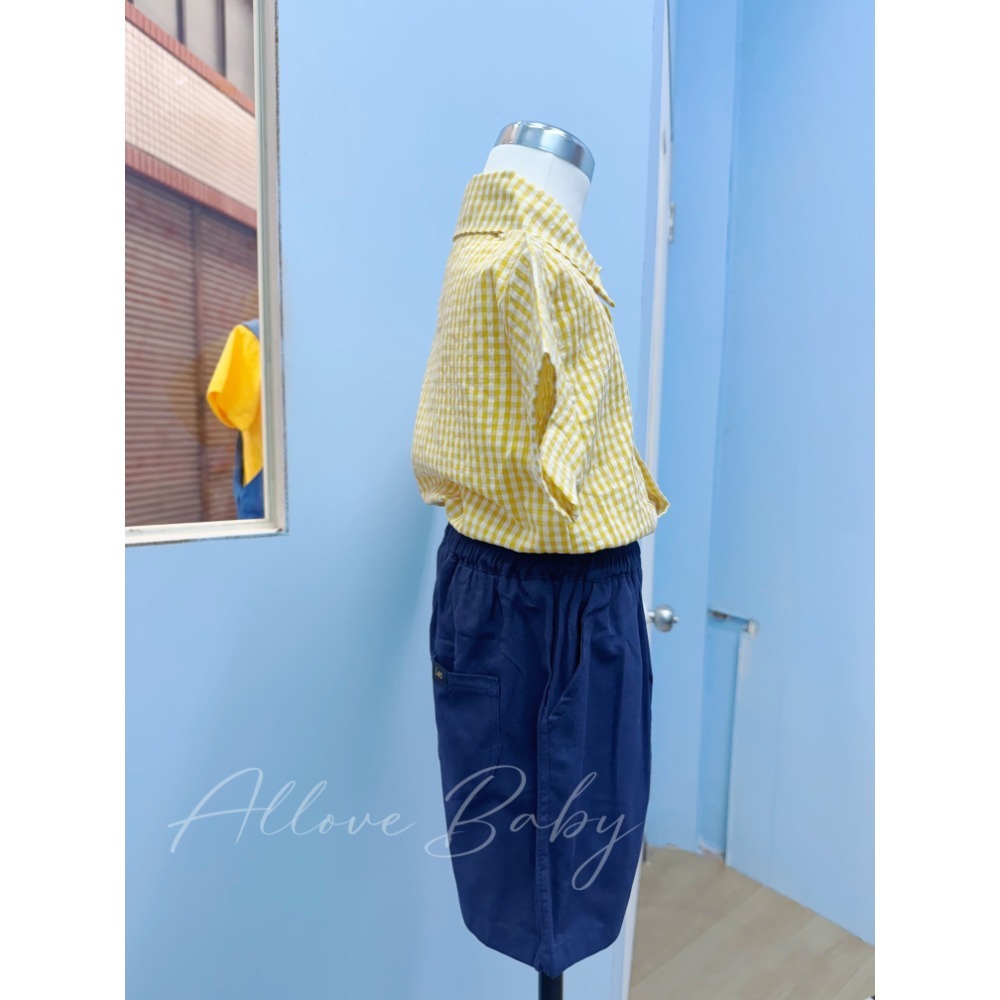 黃色格子襯衫-細節圖3