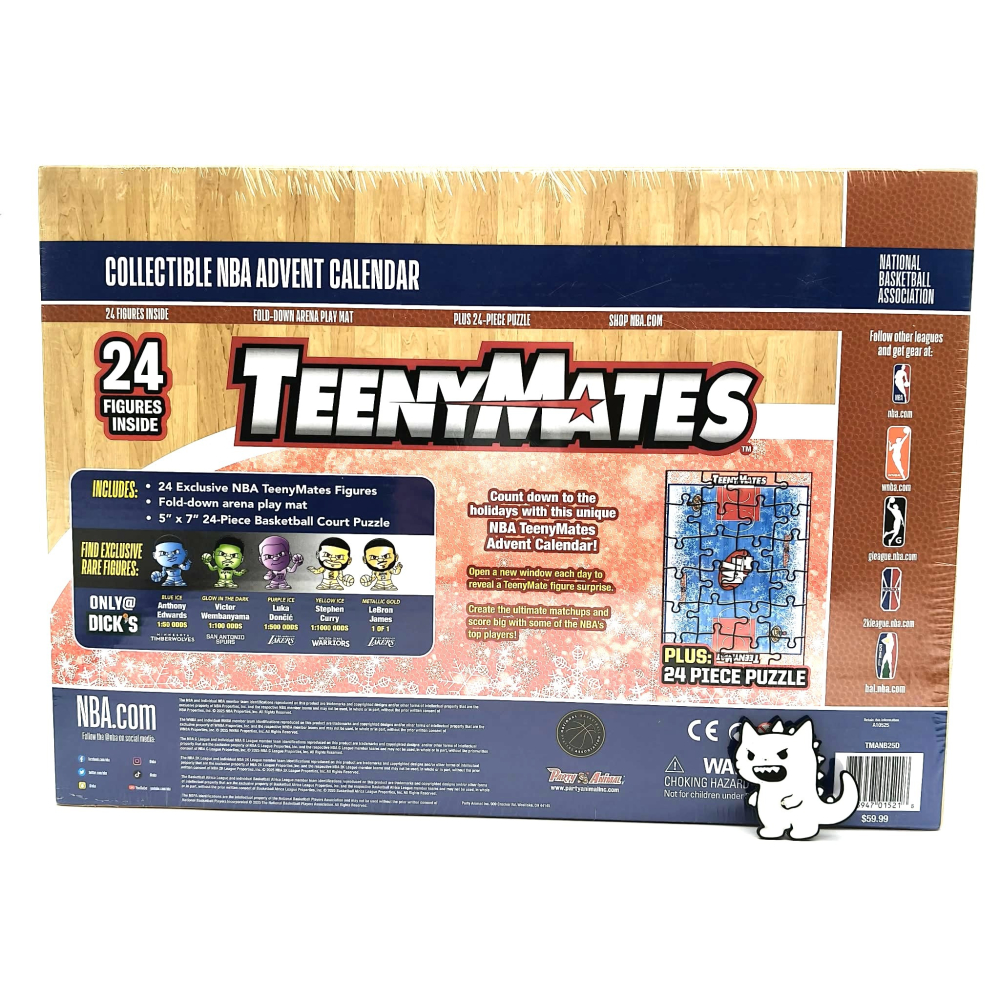 【現貨/限量】NBA TeenyMates 2025 聖誕倒數月曆 | 獨家稀有版公仔 | 24款迷你公仔收藏盒-細節圖2