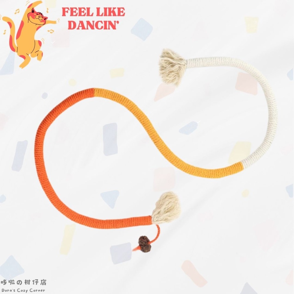 蟲癭果咬咬繩貓玩具 磨牙 自嗨解悶 耐咬 蟲癭果靜音逗貓神器 貓咪咬咬繩 磨牙 棉繩玩具-規格圖8