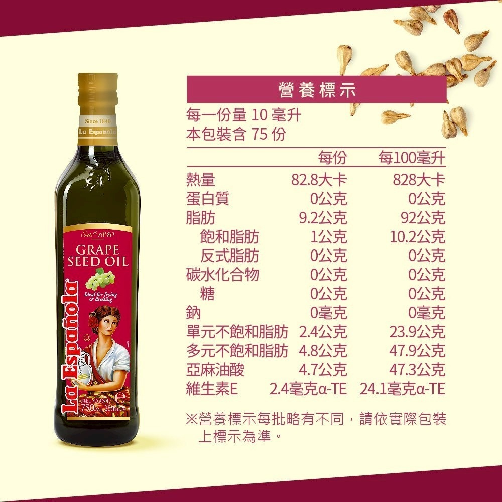 DIH【囍瑞BIOES】萊瑞100%葡萄籽油(750mL)-效期2027/1/30-細節圖6