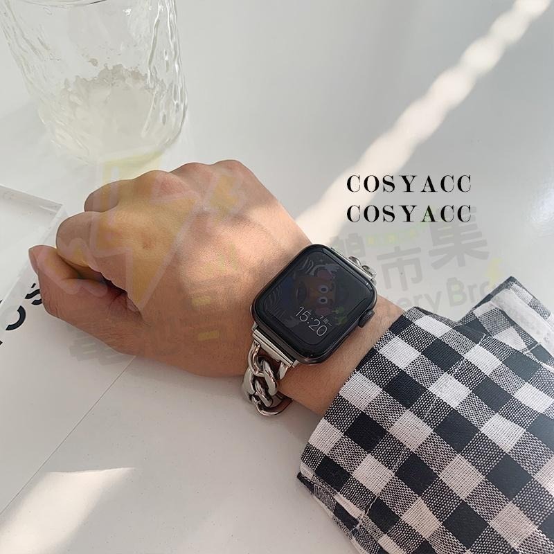 【電池哥】蘋果金屬錶帶 iwatch 錶帶 38MM 40MM 42 MM Apple Watch 單排牛仔鍊-細節圖3