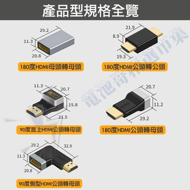 HDMI 延長器 轉接器 中繼器 延伸器 90度 L型 轉接頭 公對母 母對母 對接頭 延長頭 轉換 4K-細節圖7