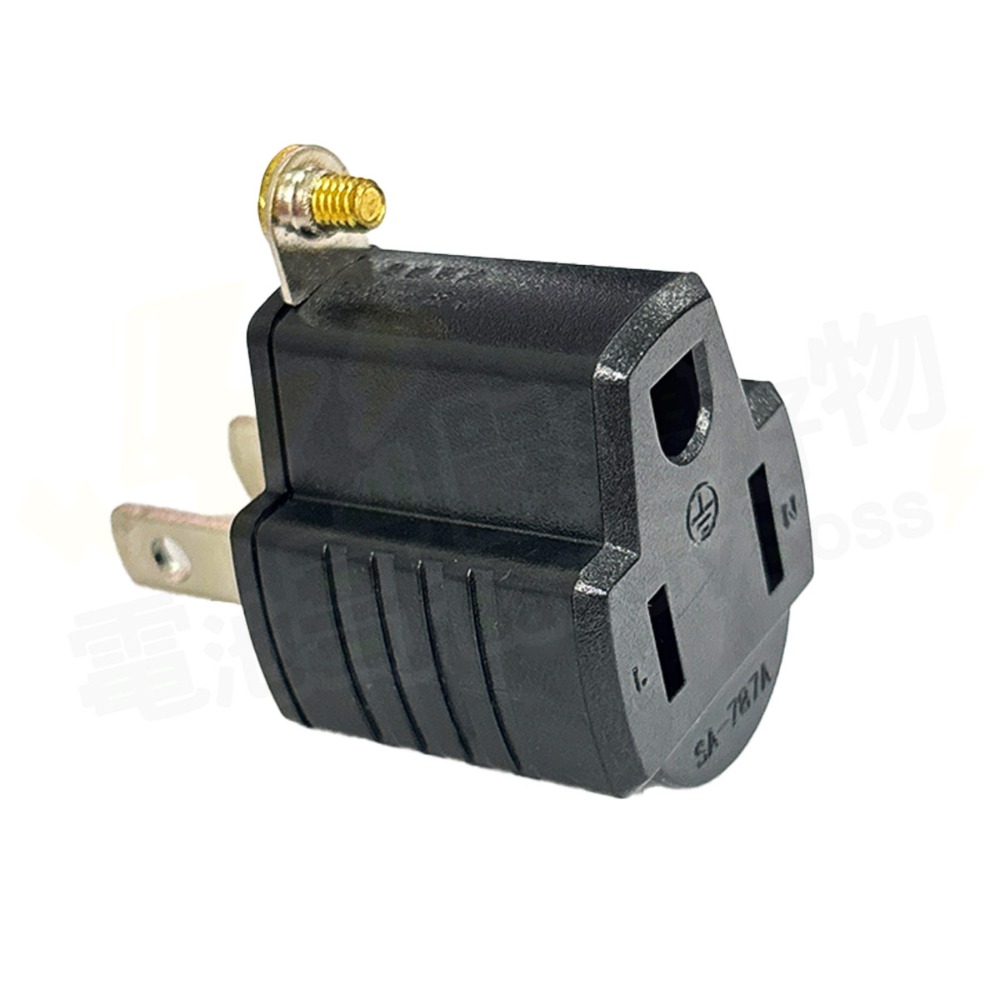 【台灣製】3孔轉2孔 90度 電源轉接插頭 直角 3轉2插頭 轉接插座 轉換插接器 三轉二插座 轉接頭 3P轉2P-規格圖8