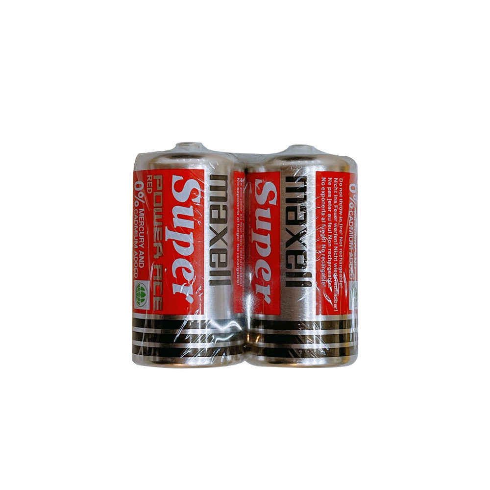 【電池哥】MAXELL 碳鋅電池 1號 2號 3號 4號 2顆裝 1.5V AAA  AA D C 乾電池 台灣公司貨-規格圖5