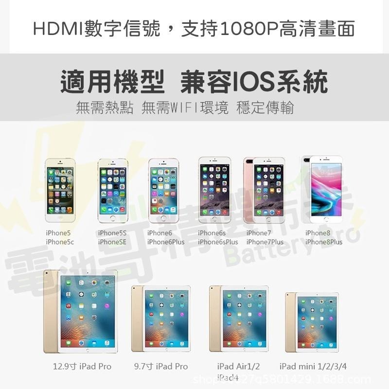 同屏線 蘋果轉HDMI 4K 1080P 手機轉電視 蘋果 影音轉接線 HDMI線 電視線 電視轉接線 轉接器 同屏器-細節圖7