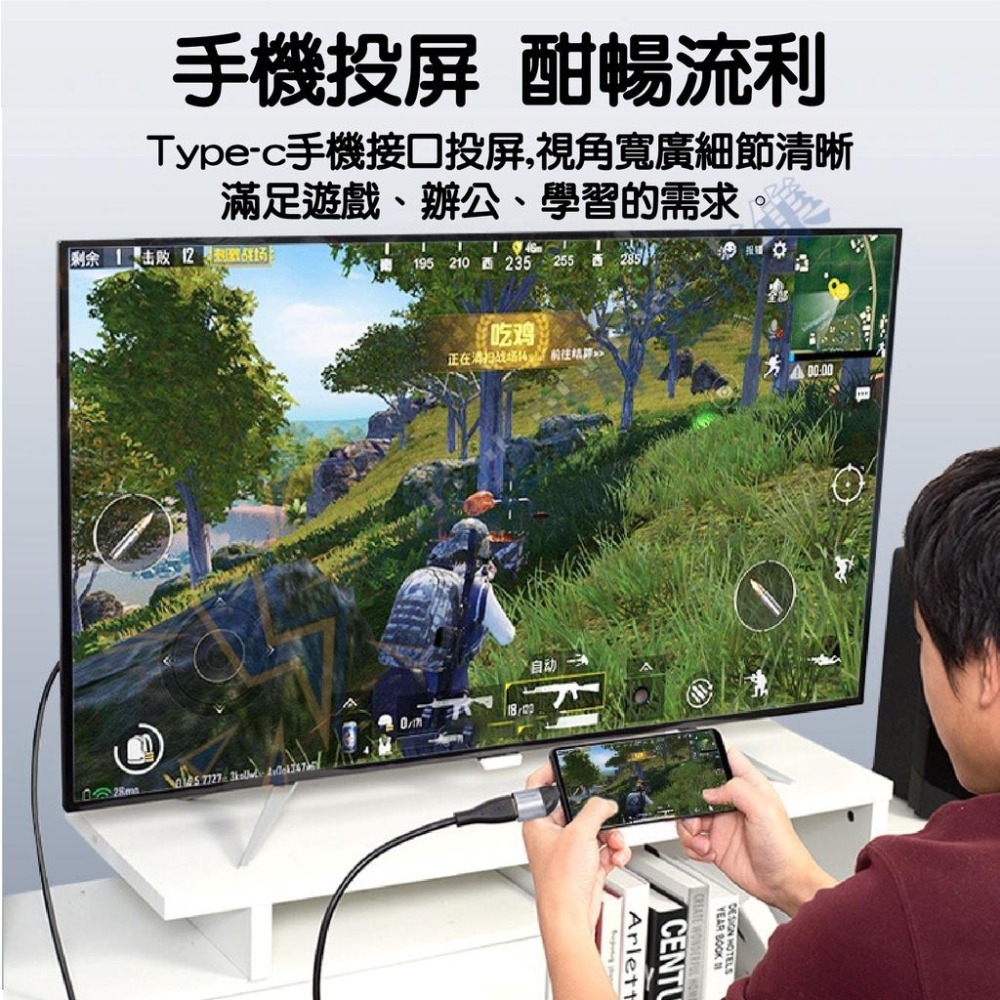 TYPE-C 轉 DP VGA RJ45 HDMI miniDP 轉接頭 投影機手機筆電 轉接頭 4K 8K-細節圖4