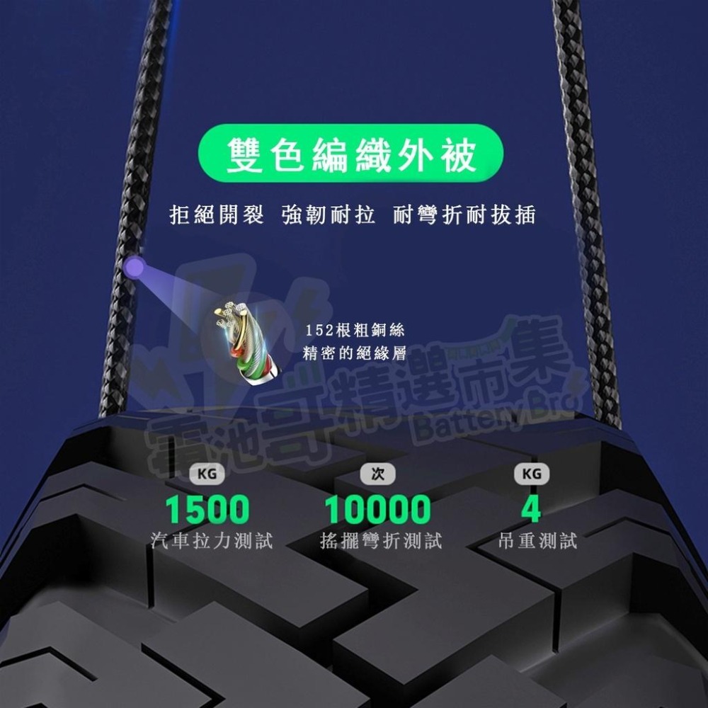 滿電自動斷電 智能斷電 充電線 傳輸線 2.4A  蘋果 安卓 Type-C 快速充電 充電燈 編織線 指示燈-細節圖4