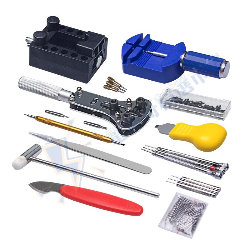 修錶工具148件組 附收納包 手錶維修工具 手錶工具 拆錶工具 拆錶帶工具 開錶工具 固定座 手錶換電池 裁剪錶帶 開錶-細節圖2