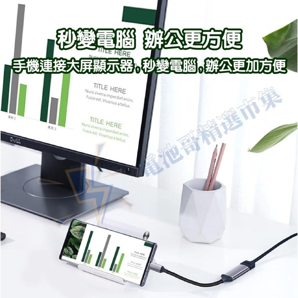 TYPE-C 轉 HDMI VGA DP RJ45 mini DP 千兆 轉接器 轉接頭 4K 60HZ 轉接線 轉換器-細節圖3