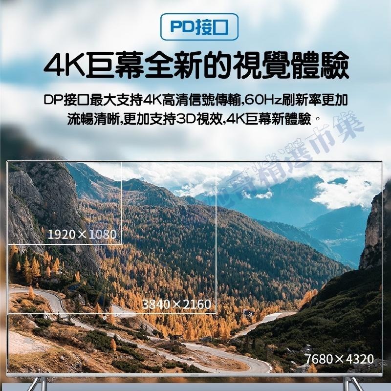 TYPE-C 轉 HDMI VGA DP RJ45 mini DP 千兆 轉接器 轉接頭 4K 60HZ 轉接線 轉換器-細節圖10