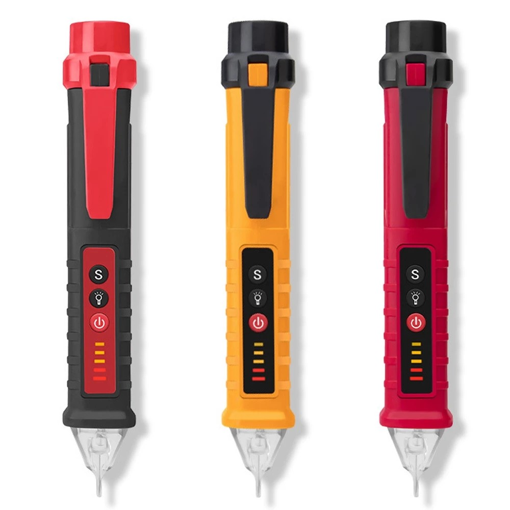 測電筆 感應式測電筆 手電筒照明 非接觸式驗電筆 防觸電試電筆 漏電檢測 聲光報警零火線 自動關機-細節圖2