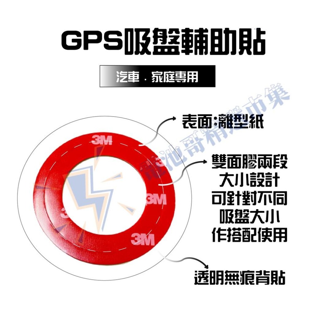 【台灣製】吸盤輔助貼 吸盤貼 無痕 雙面貼 重複貼 可水洗 東居 鉤博士 行車紀錄器 GPS 汽車導航機用 mio 吸盤-細節圖3