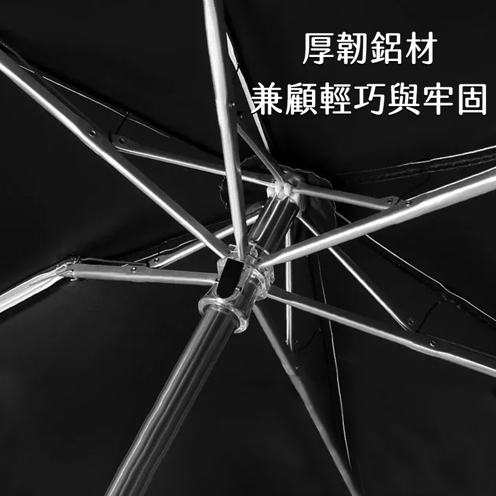 口袋傘 迷你傘 太陽傘 輕量傘 黑膠傘 雨傘 抗UV防曬傘 防紫外線傘(折疊傘 晴雨傘 遮陽傘 摺疊傘)-細節圖3