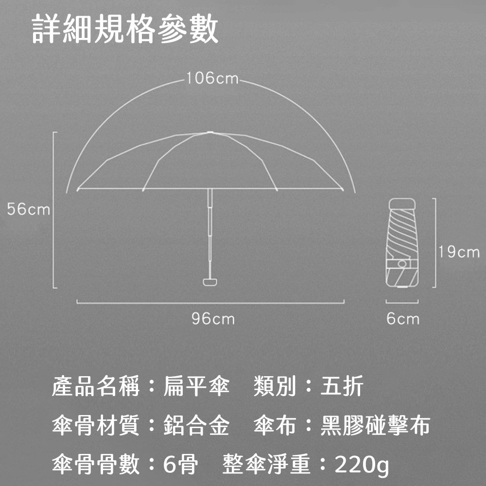 口袋傘 迷你傘 太陽傘 輕量傘 黑膠傘 雨傘 抗UV防曬傘 防紫外線傘(折疊傘 晴雨傘 遮陽傘 摺疊傘)-細節圖6