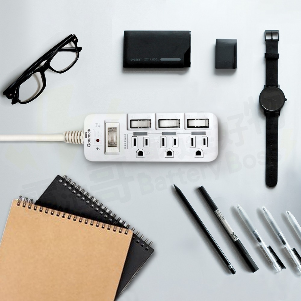 【電池哥】Palladium 帕拉丁 4開3插 3P延長線 6尺 1.8M 獨立插座 高溫自動斷電 延長線 新安規防雷擊-細節圖8