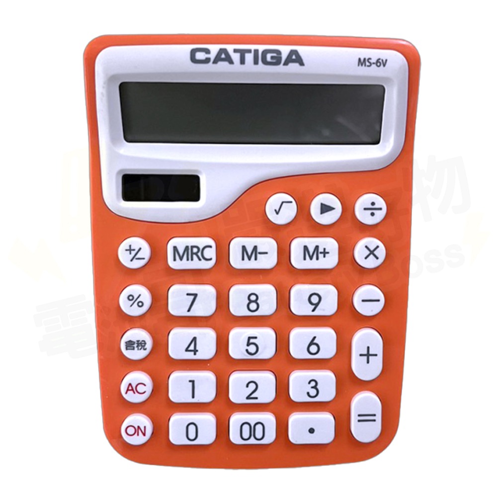 【電池哥】CATIGA 計算機 大螢幕 便攜桌上型計算機 商業專用12位數 BSMI MS-6V 計算器 電子計算機-規格圖5