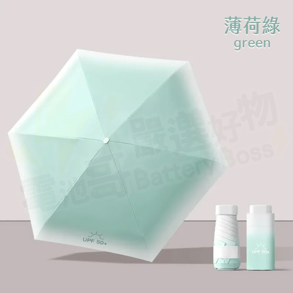 【電池哥】口袋傘 迷你傘 五折傘 輕量傘 折疊傘 摺疊傘 扁傘 遮陽傘 雨傘 抗UV 防曬傘 晴雨傘 防紫外線手開傘-規格圖6