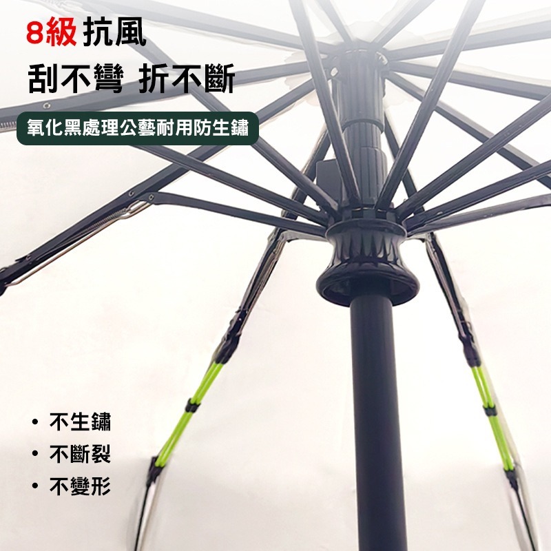 🔥一秒收傘🔥 環扣三折疊傘 記憶免折疊傘 雨傘 自動傘 遮陽傘 環扣易折傘 環扣傘 便攜傘 晴雨傘-細節圖4