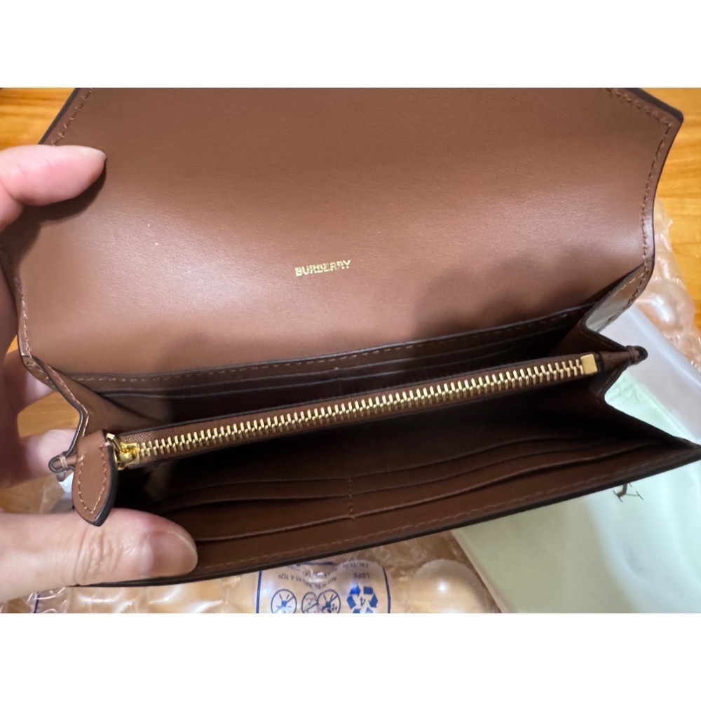 burberry 長夾 burberry 經典格紋信封長夾 全新未使用-細節圖2