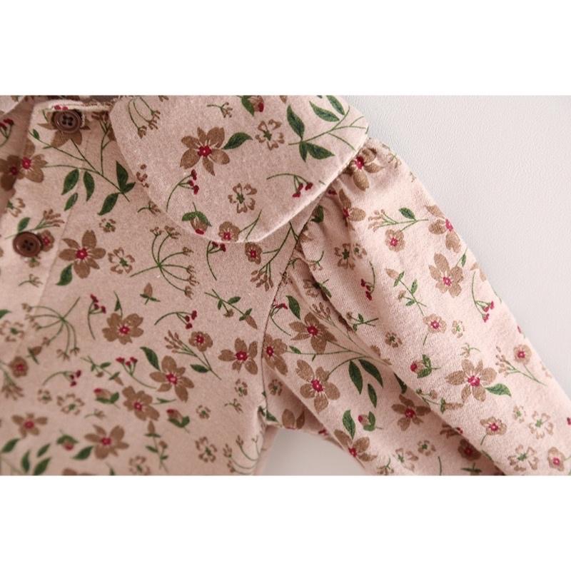 公主領碎花吊帶套裝-細節圖3