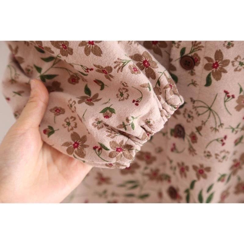 公主領碎花吊帶套裝-細節圖4