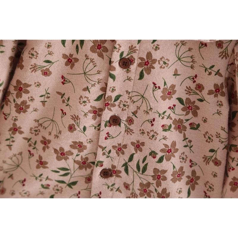 公主領碎花吊帶套裝-細節圖5