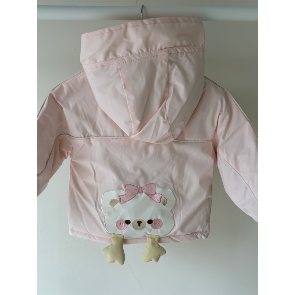 粉色可愛內刷毛外套-細節圖2