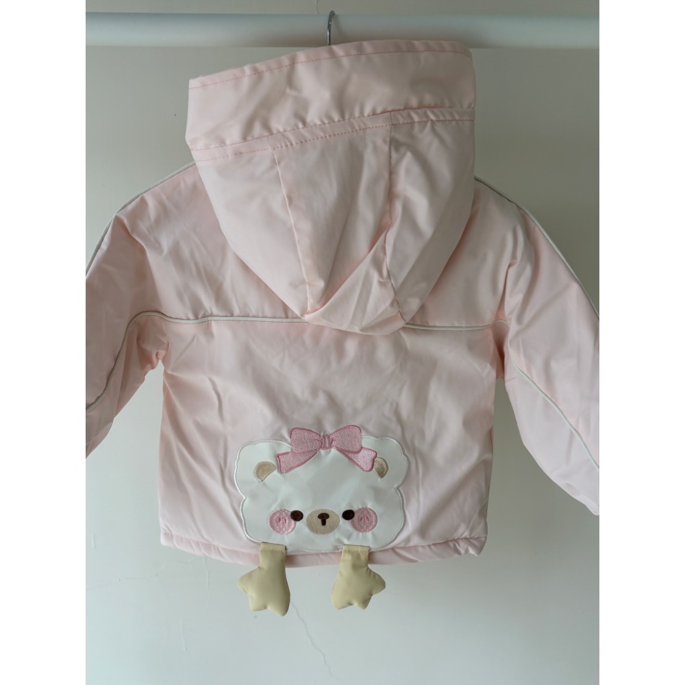 粉色可愛內刷毛外套-細節圖2