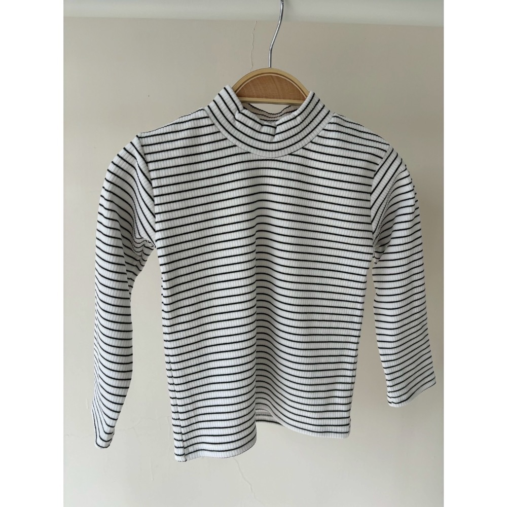 立領坑條上衣-細節圖3