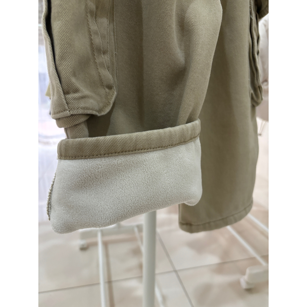 內刷絨工裝褲-細節圖2