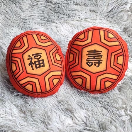 抓週紅龜 抓周雞腿 古禮聰明門  掛布簾 台灣現貨 葱芹菜 上班抒壓療癒手作布藝 BD2-規格圖3