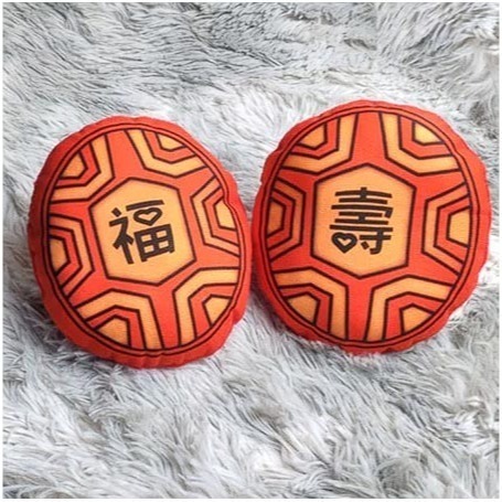 抓周 抓週 紅龜粿 葱蒜 抒壓療癒雞腿 蘋果 花生 元寶 布藝  手繪文青 古禮組  台灣訂製款  開運小物 長命富粿-規格圖7