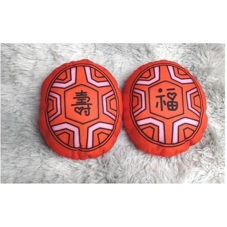 抓周 台灣製紅龜粿糕模型 布藝葱蒜 聰明門佈置 祈福道具擺飾 手作  證書典藏版 上班抒壓療癒系 開運小物-規格圖8