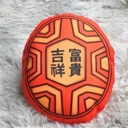 抓周 台灣製紅龜粿糕模型 布藝葱蒜 聰明門佈置 祈福道具擺飾 手作  證書典藏版 上班抒壓療癒系 開運小物-規格圖8