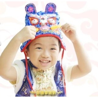 虎頭帽 祥龍虎帽  優質豪華精緻款抓週抓周必備 周歲禮 週歲生日 傳統民俗工藝 刺繡作品 愛好收藏 【小確幸派對】F08-規格圖4