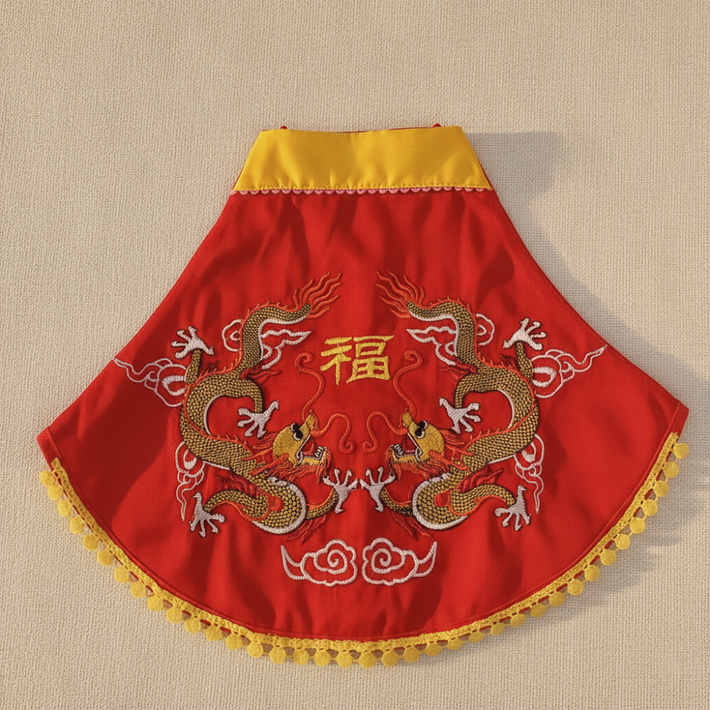 抓週 抓周 毛紅虎帽長款 狀元虎鞋 小紅膨龜 福龍肚兜 附禮袋 祈福擺飾 我的晬愛-細節圖5