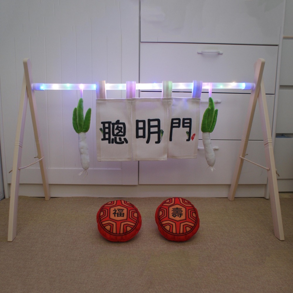 2026新 抓周 抓週 發光聰明門星空版 大紅龜 布葱 週歲 四色LED, 開運小物 長命富粿-細節圖2