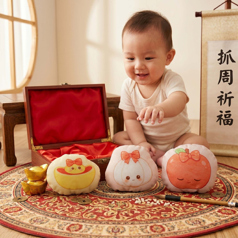 抓周 星光聰明門架 易安裝 布簾 台灣製填充道具 葱 芹 花生 蒜頭 蘋果 元寶 雞腿-細節圖3