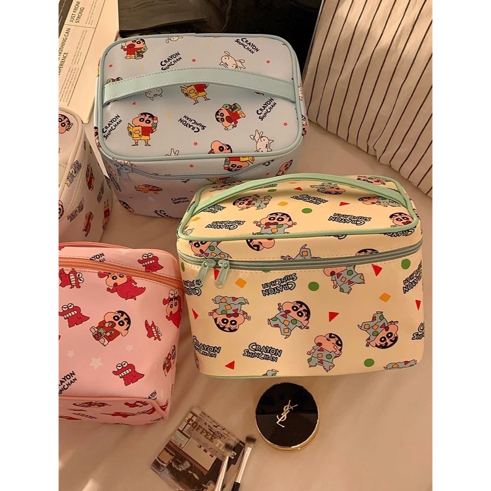 【預購】蠟筆小新大容量手提化妝包-細節圖4