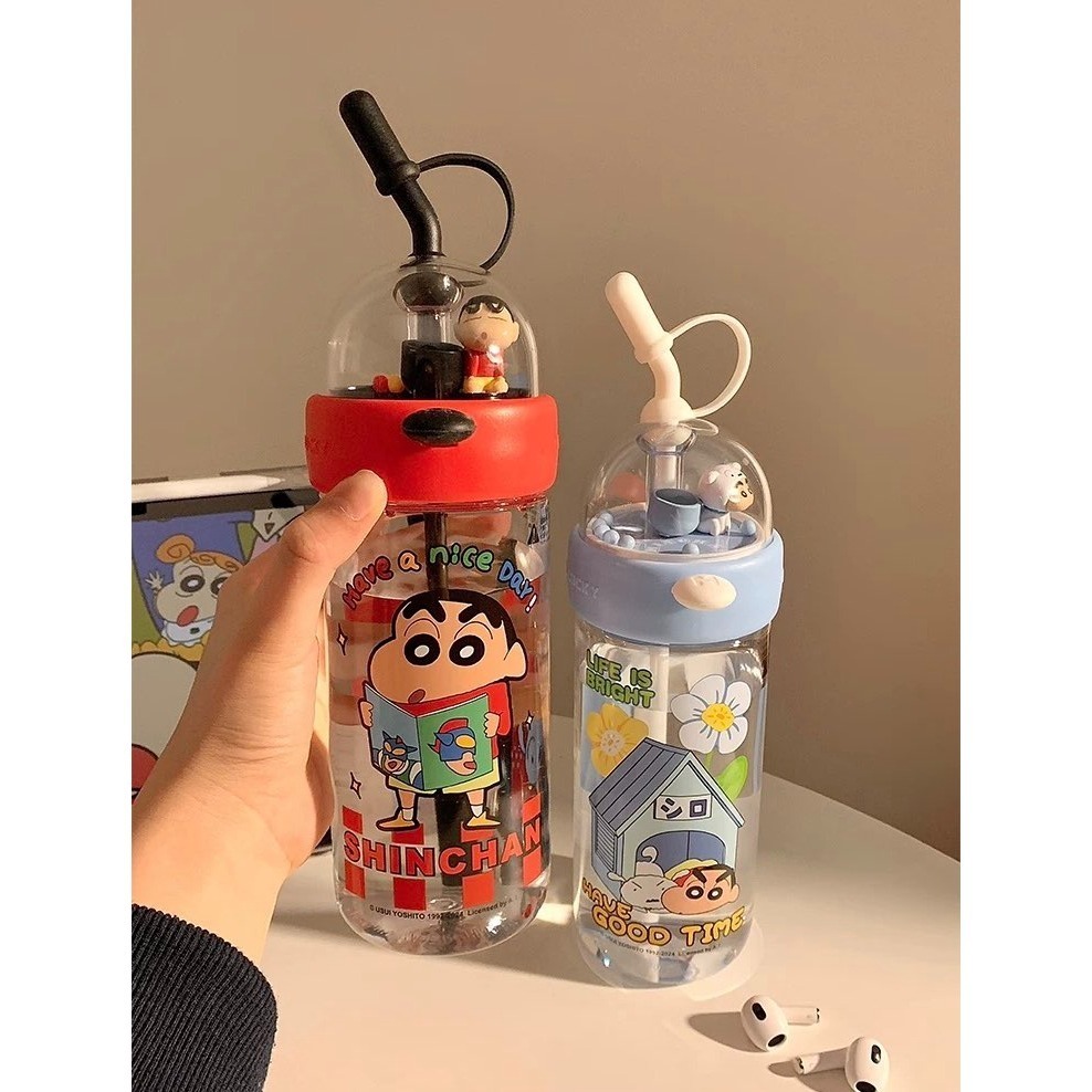 【預購】蠟筆小新投籃趣味水壺-細節圖2