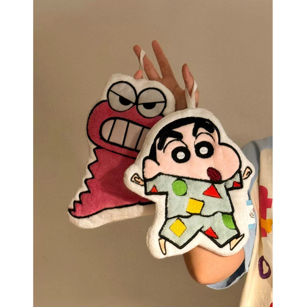 【預購】蠟筆小新掛式擦手巾-細節圖2