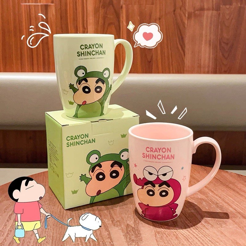 【預購】蠟筆小新陶瓷馬克杯-細節圖2