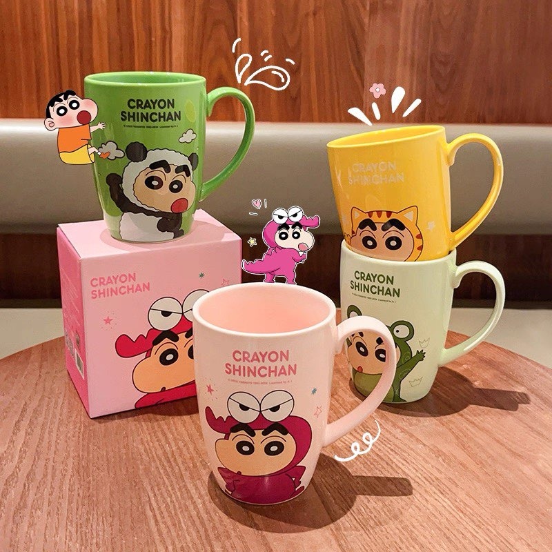 【預購】蠟筆小新陶瓷馬克杯-細節圖4