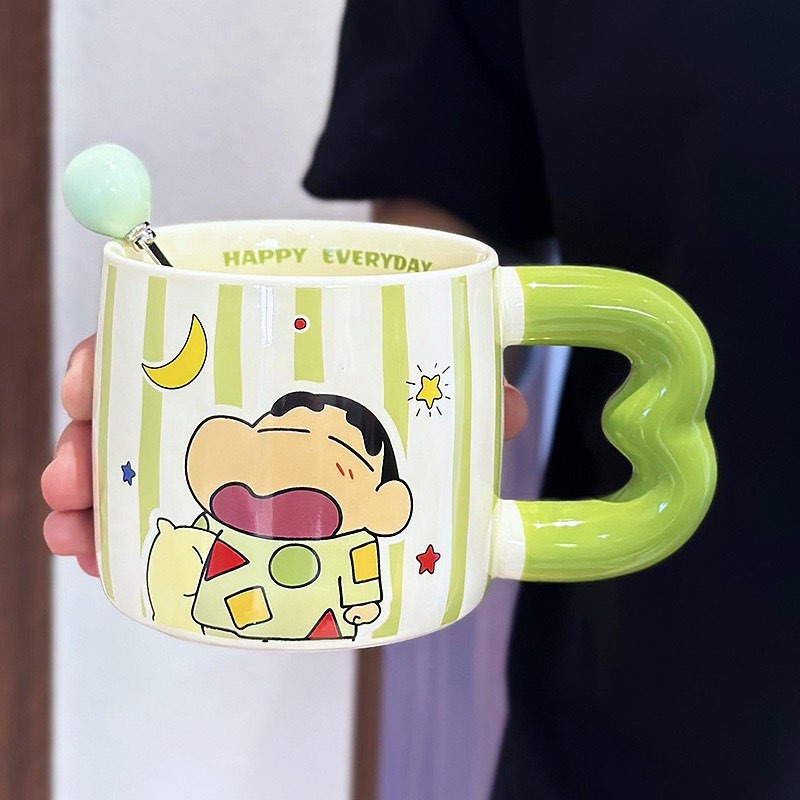 【預購】蠟筆小新陶瓷馬克杯-細節圖6